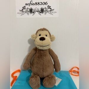 AUTHENTIC Jellycat Little Bashful Monkey Small- NWT retired size - FAST SHIP